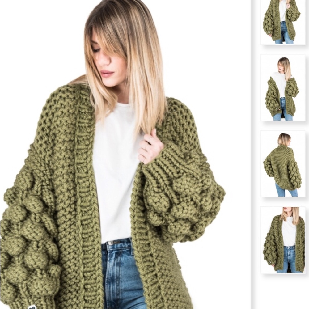 Mumshandmade Chunky Hand Knit Cardigan